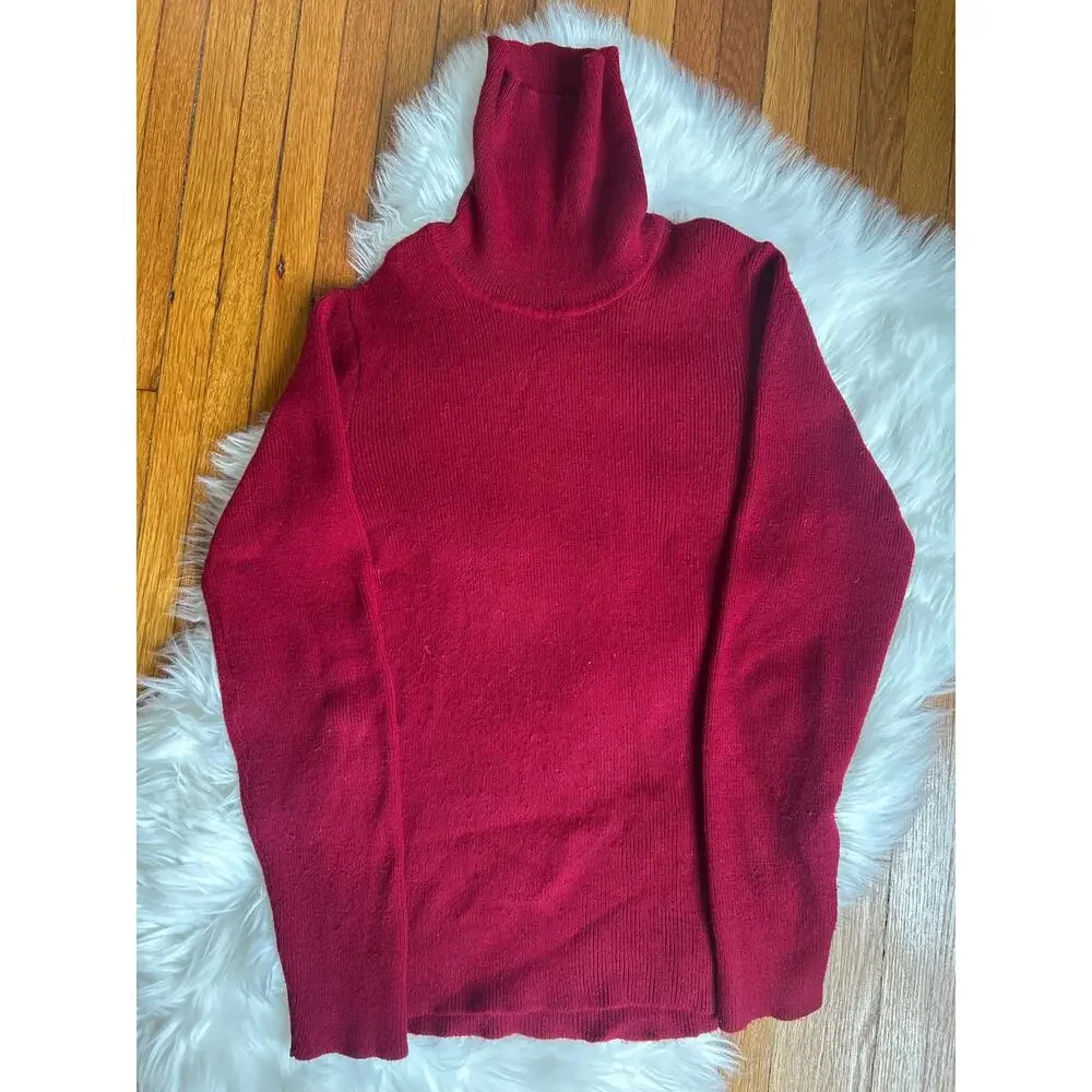Made in Italy Acrylic Turtleneck Sweater - Size S